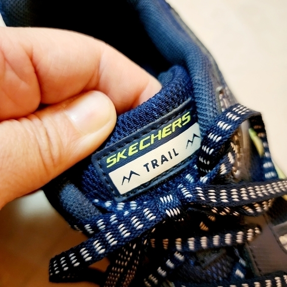 Skecher's Women's 10 Trail Running Shoes Sneakers Navy Grey Athletic Athleisure - Picture 9 of 11